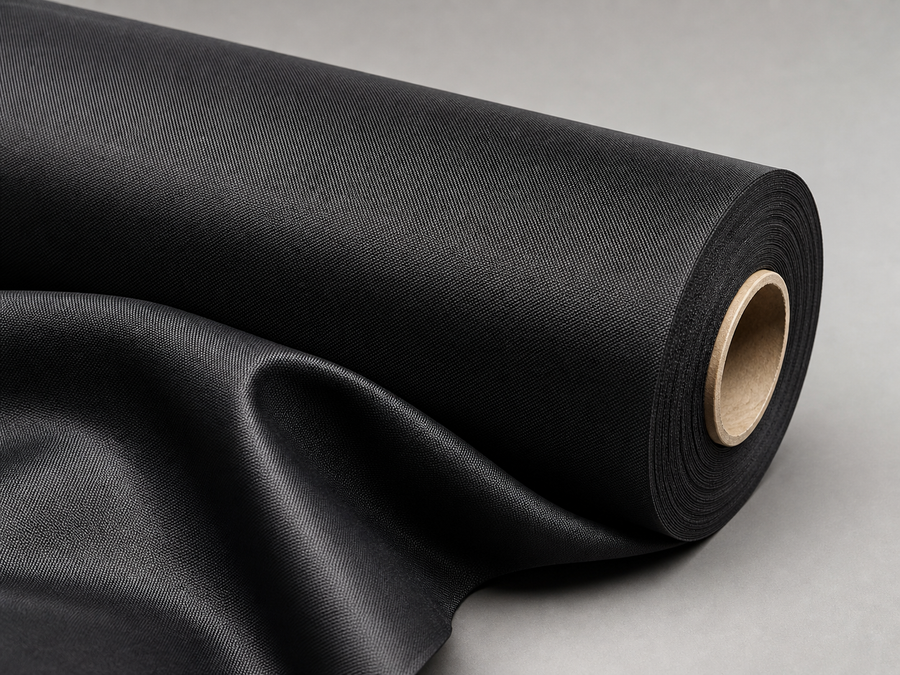 Black fabric texture