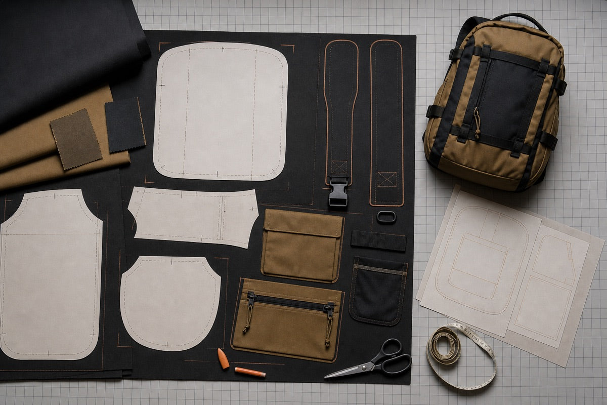 How much fabric do you need for a backpack?