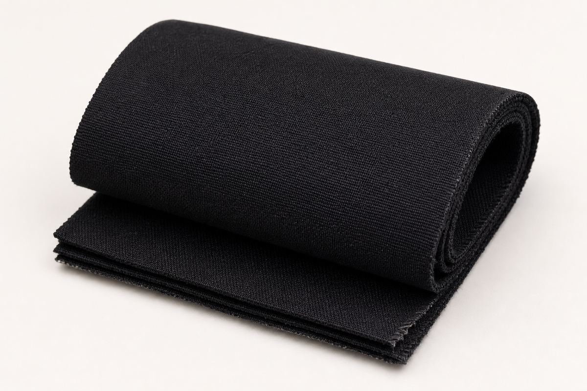 Black Duvetyne Light-Block Cloth — 54 in × 5 yd — fabric material