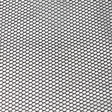 Black 7 mm mesh fabric close-up