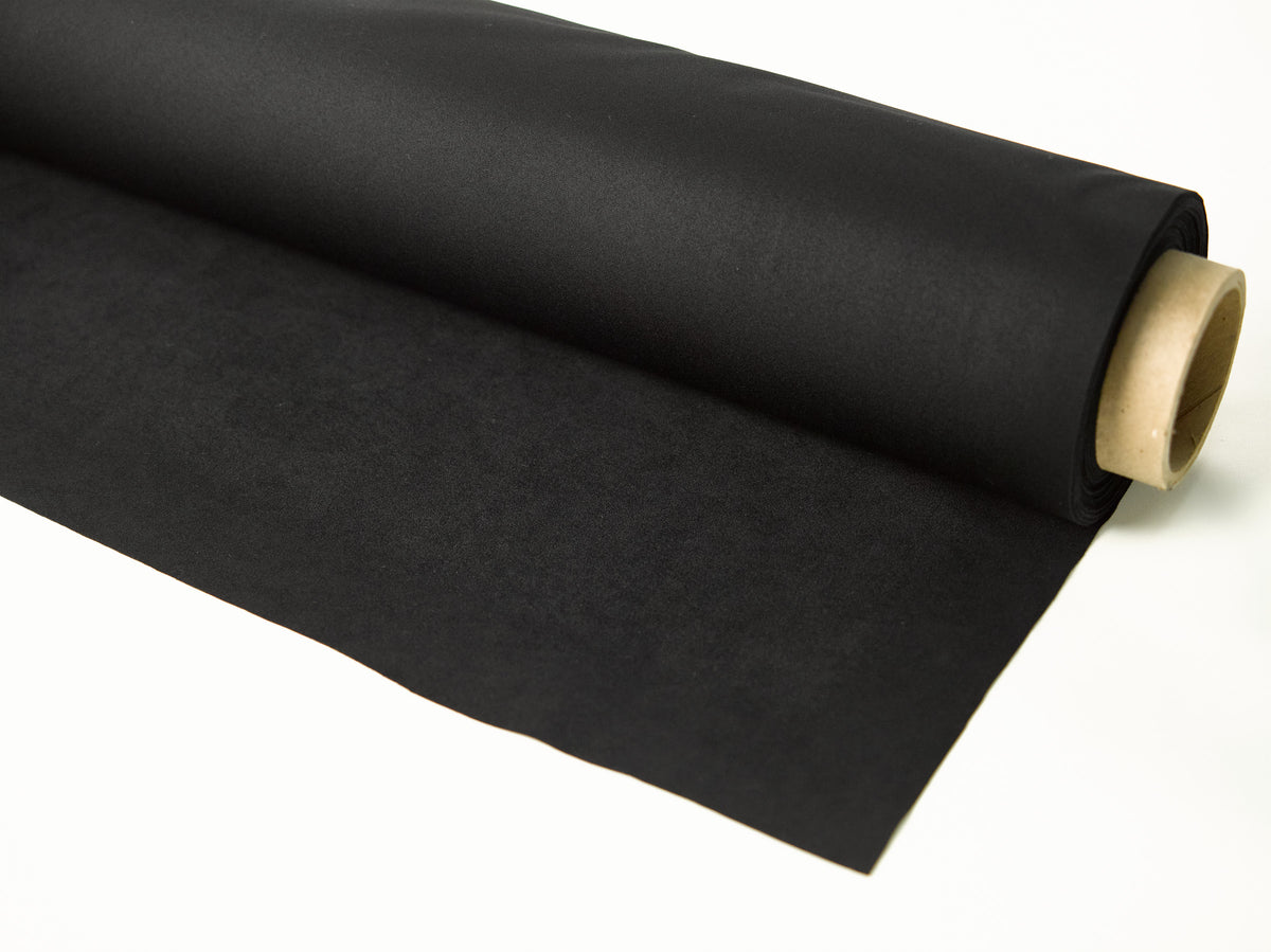 Black Duvetyne fabric roll