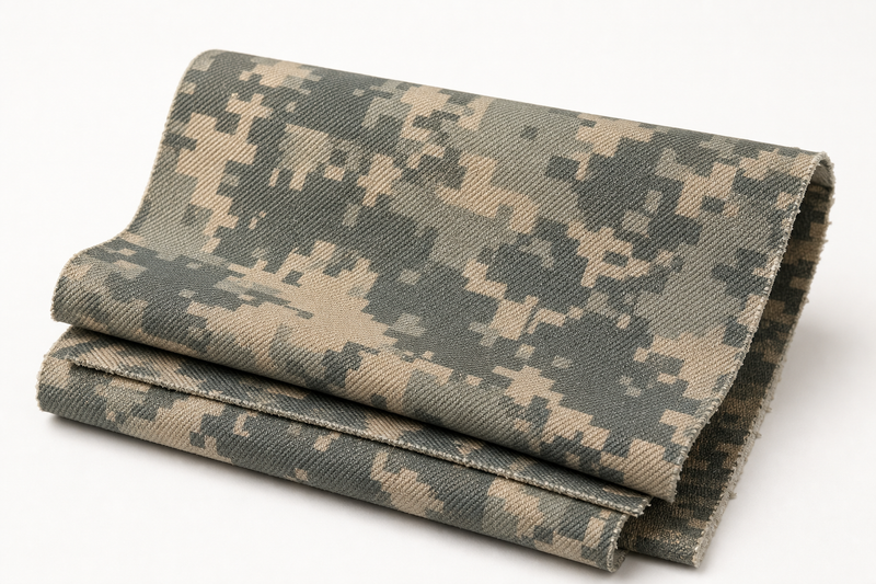 Weatheridge CT Camouflage 7 oz Poly/Cotton Brushed Twill — fabric material