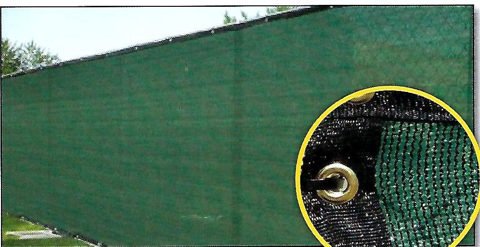 Dark Green Privacy Screen — 150 ft Roll — fabric material