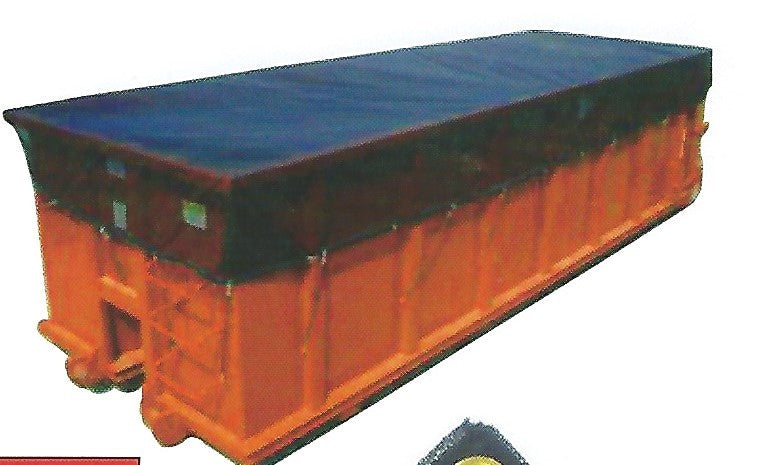 6.5 oz PE Mesh Tarps for Roll-Off Containers & Trucks — product photo