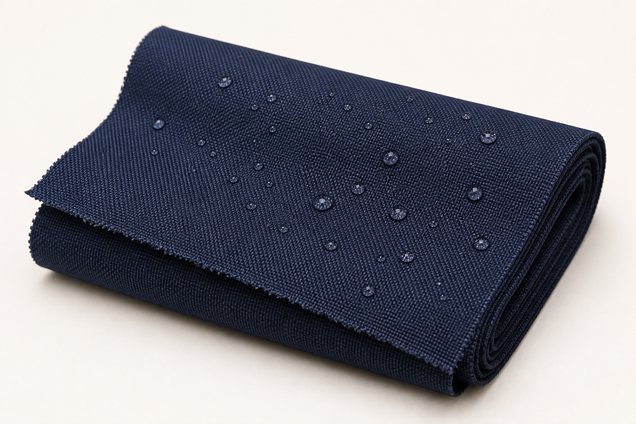 Blue fabric